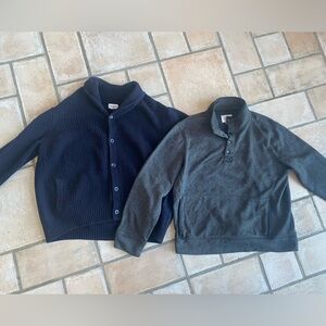 BUNDLE Goodfellow & Co Men's Sweaters - Black Cardigan + Gray Pullover